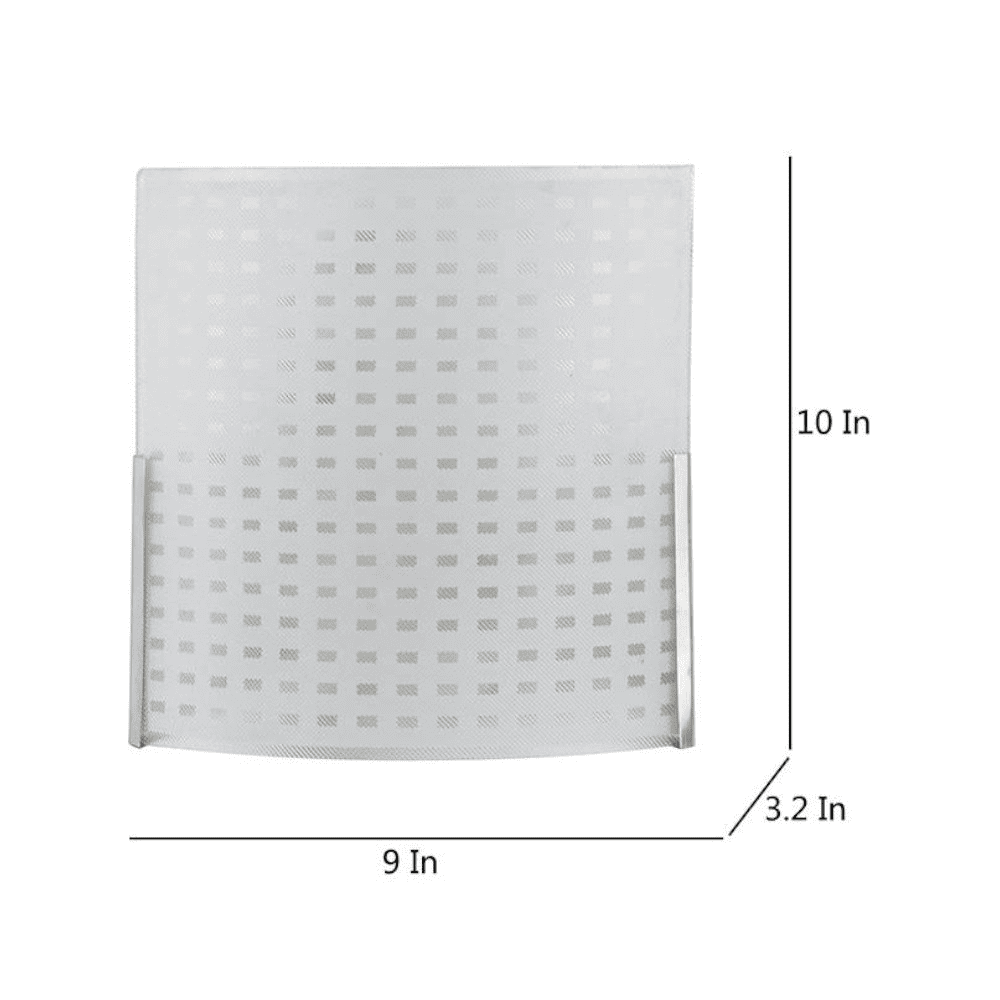 Shanita White Glass Wall Light