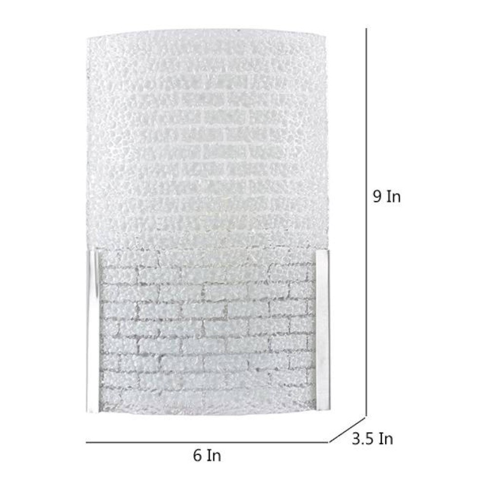 Clayburn White Glass Wall Light