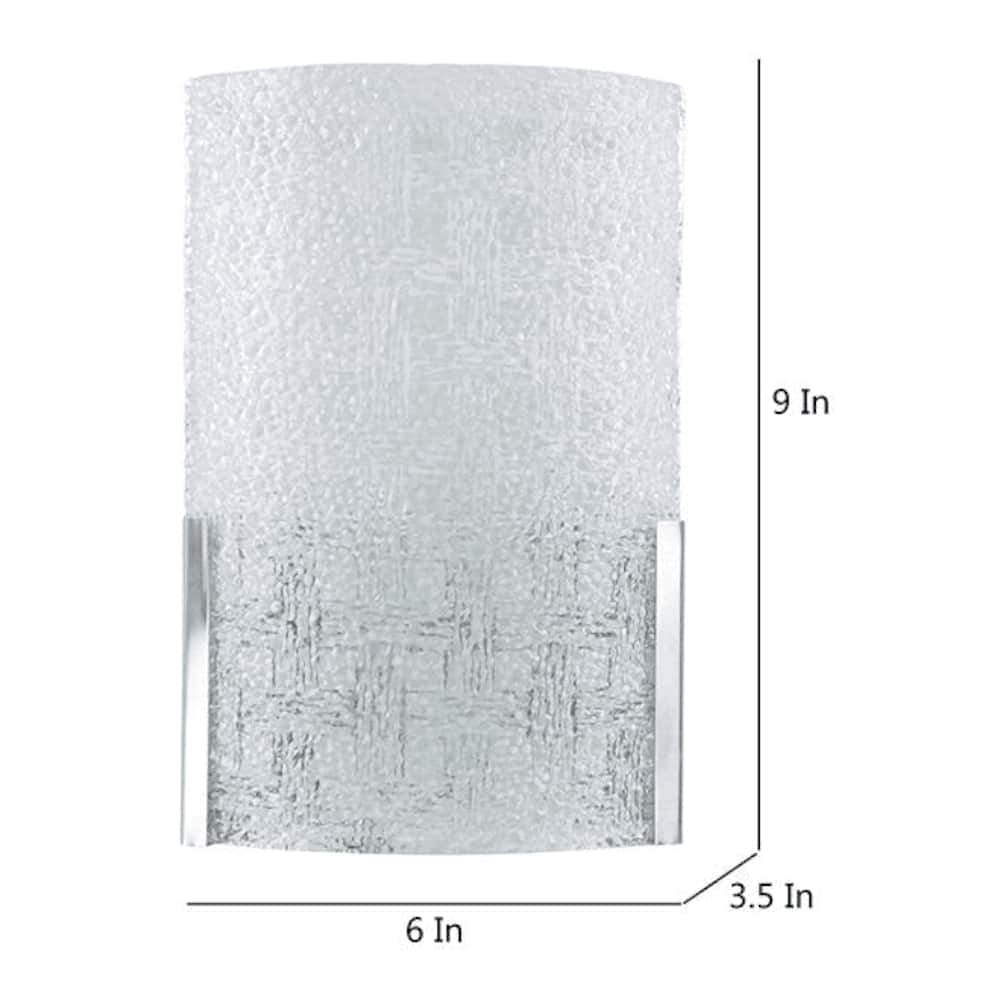 Eydie White Glass Wall Light