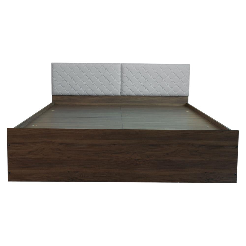 Citta Engineered Wood Queen Size Bed In Walnut Finish