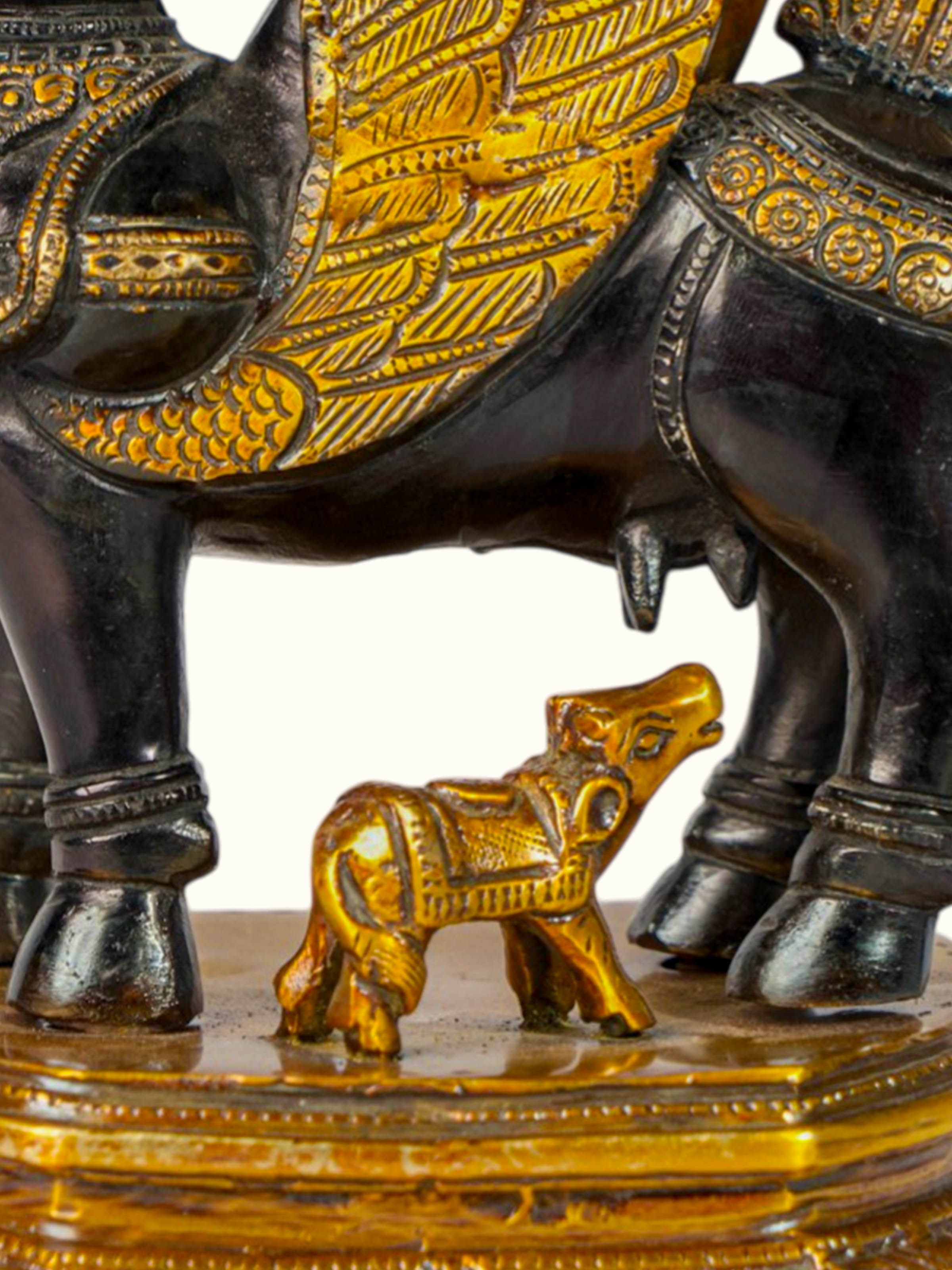 Brass Kamadhenu Sculpture