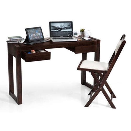 Austen Solid Wood Study Table in Mahogany Finish