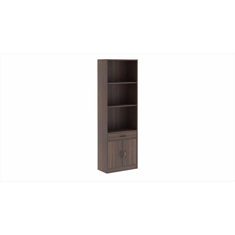 Seonn Engineered Wood Bookshelf in Wenge Finish