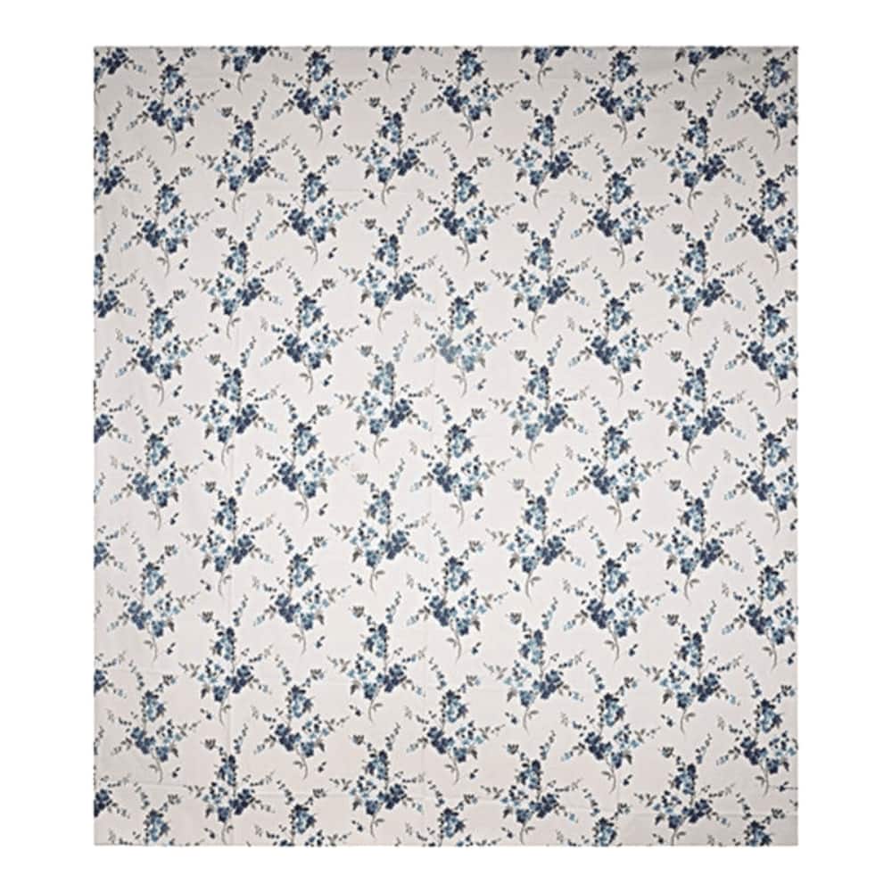 Milan Blue Abstract 150 TC Cotton Double Size Bedsheet with 2 Pillow Covers