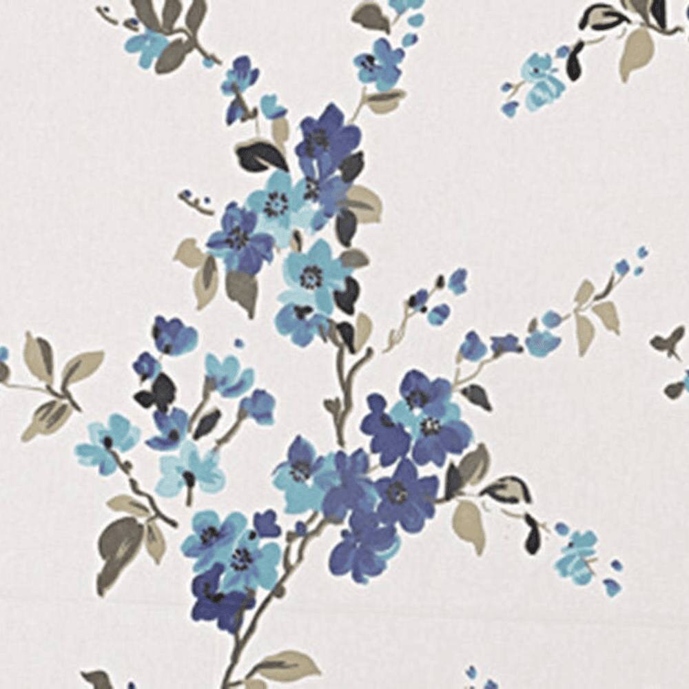 Milan Blue Abstract 150 TC Cotton Double Size Bedsheet with 2 Pillow Covers