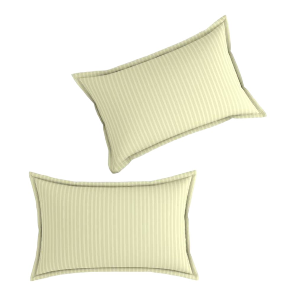 Jorge Ivory Solid 210 TC Cotton King Size Bedsheet with 2 Pillow Covers