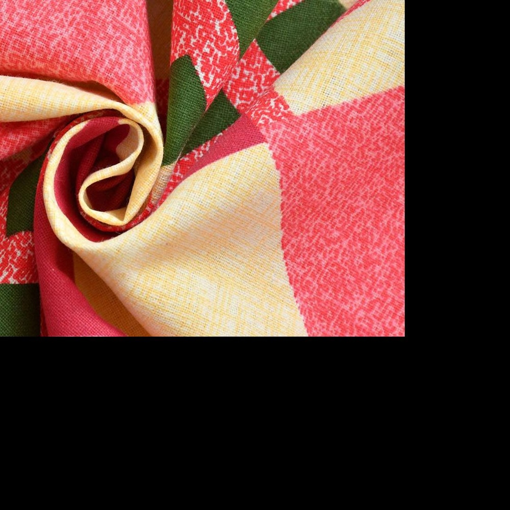 Elena Pink Abstract 160 TC Cotton Double Size Bedsheet with 2 Pillow Covers