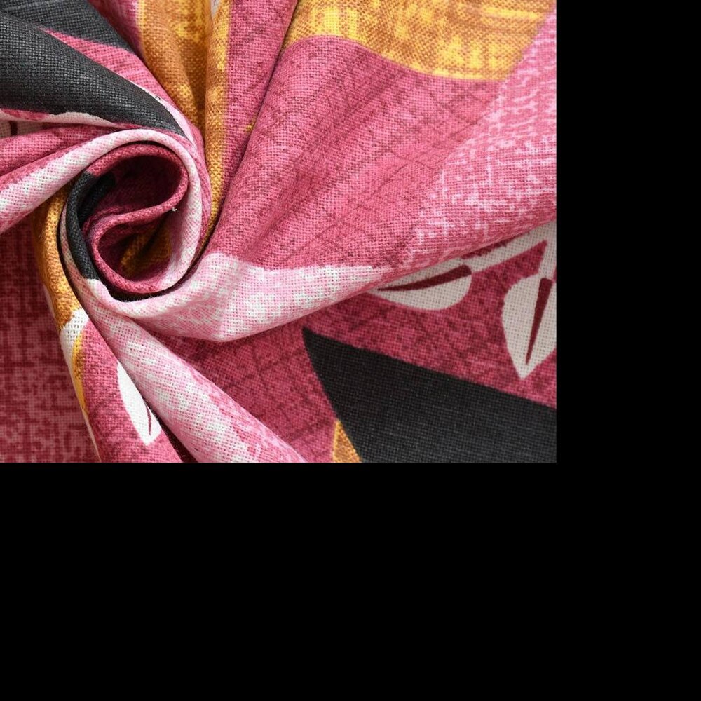 Alvaro Pink Floral 160 TC Cotton Double Size Bedsheet with 2 Pillow Covers