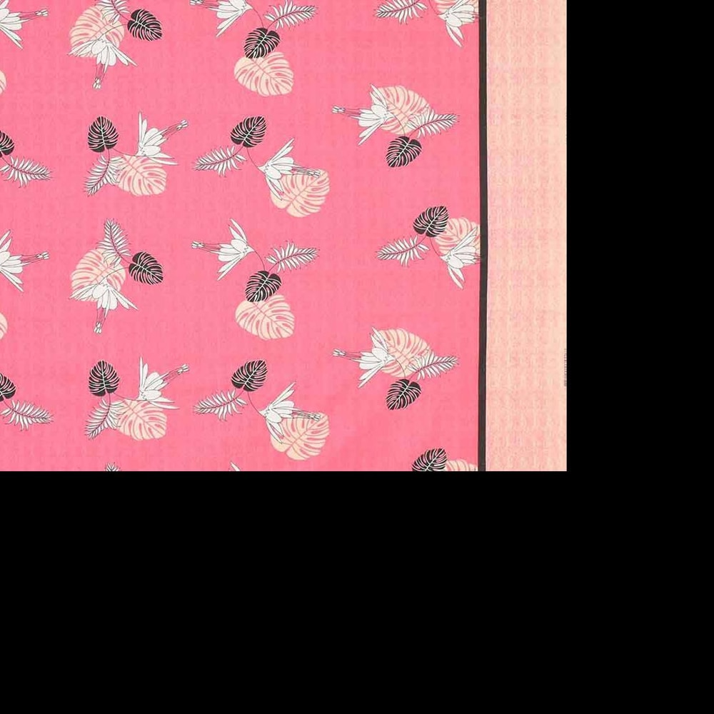 Diego Pink Floral 160 TC Cotton Double Size Bedsheet with 2 Pillow Covers