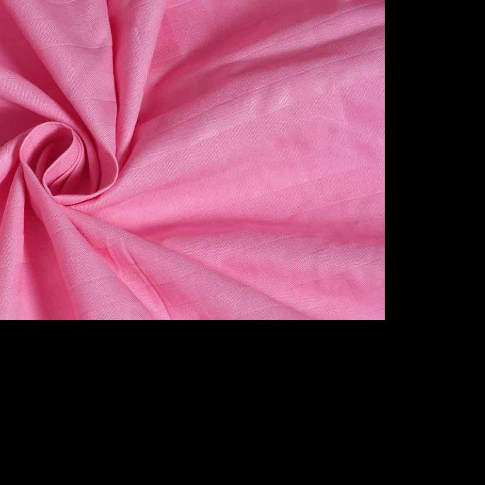 Nicolas Pink Solid 210 TC Cotton King Size Bedsheet with 2 Pillow Covers