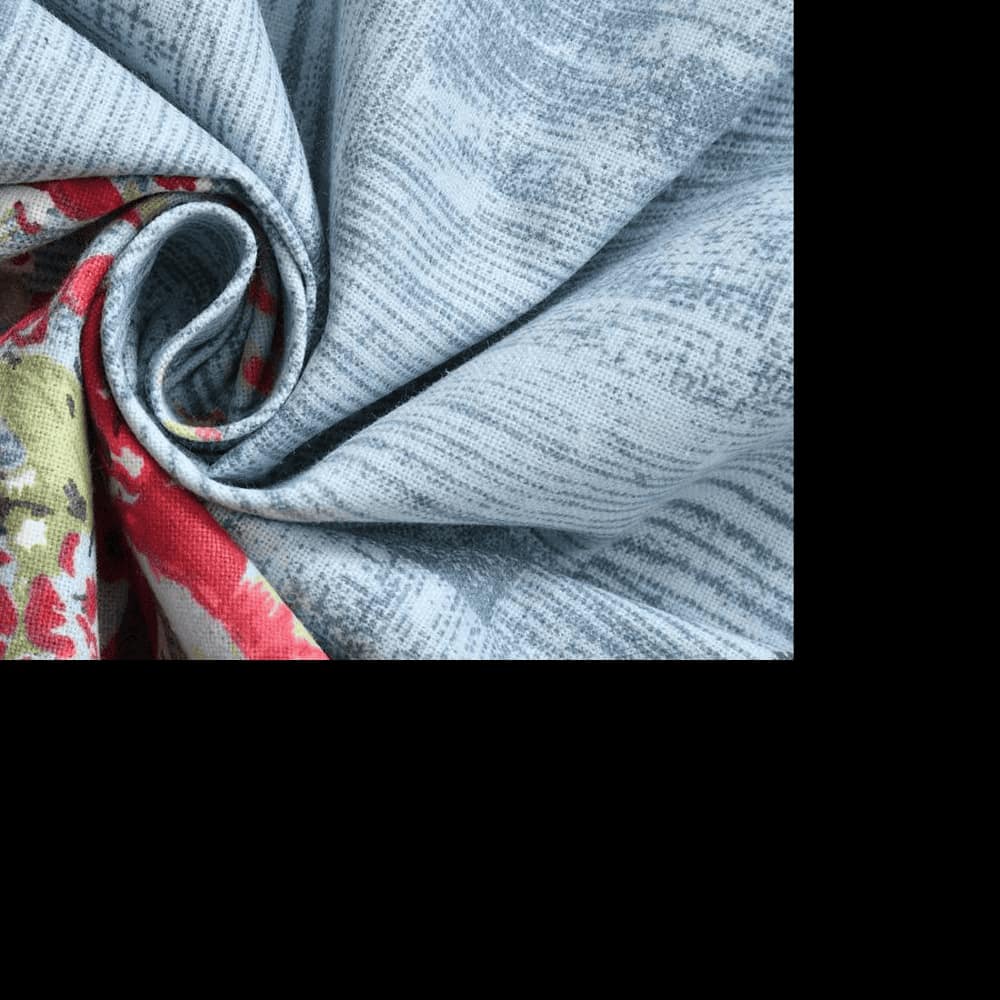 Valeria Silver Floral 160 TC Cotton Double Size Bedsheet with 2 Pillow Covers