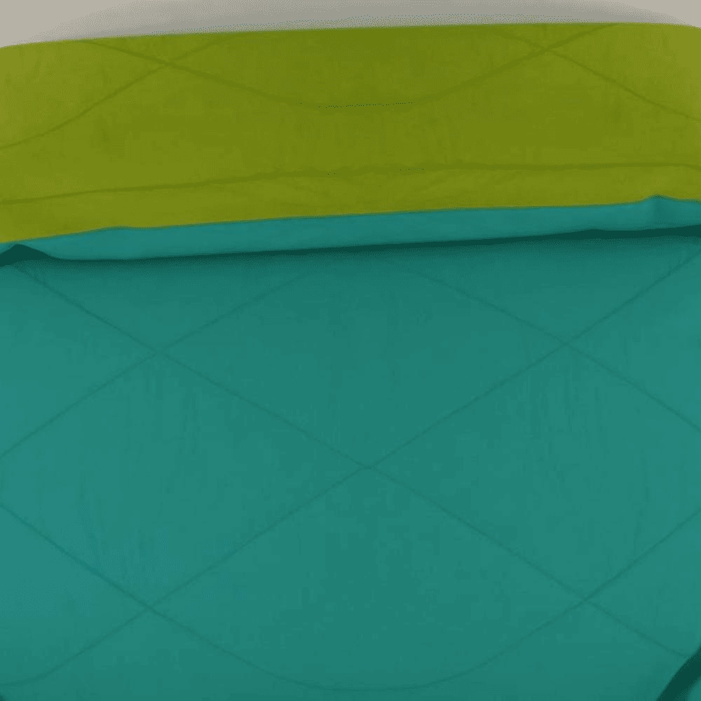 Falguni 
Sea Green-Lemon Green Solid 250 Gsm Microfiber Single Bed Comforter
