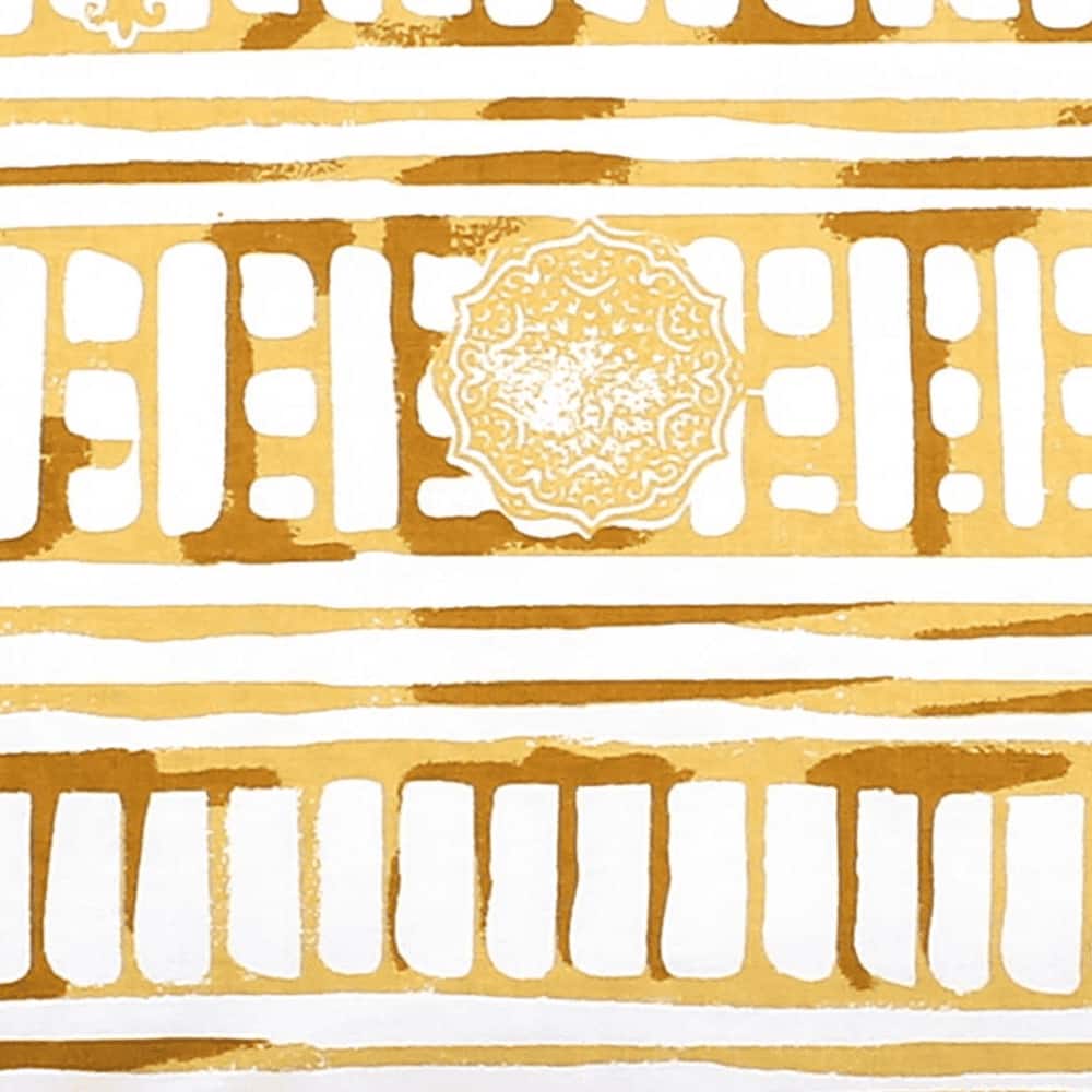 Sanchi Yellow Cotton Cushion Cover Set Of 2