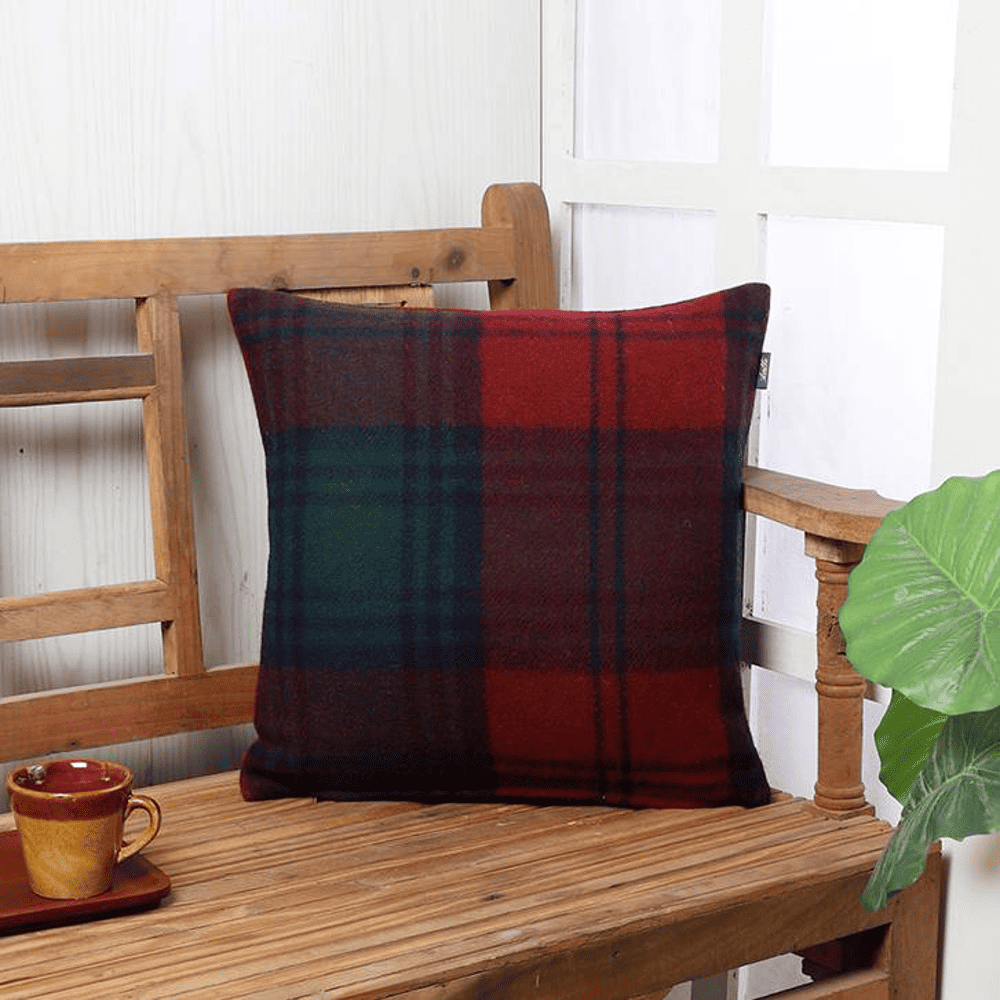 Ellington Marron Wool Cushion Cover