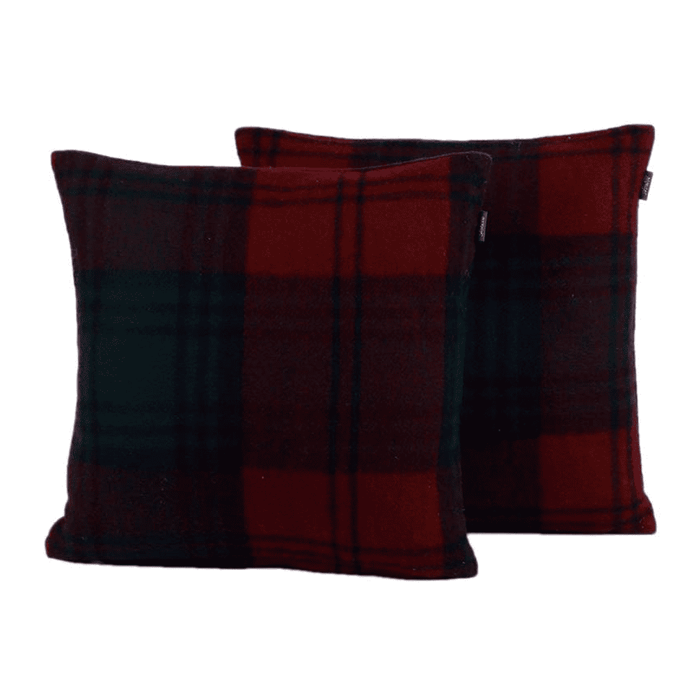 Olin Marron Wool Cushion Cover Set Of 2