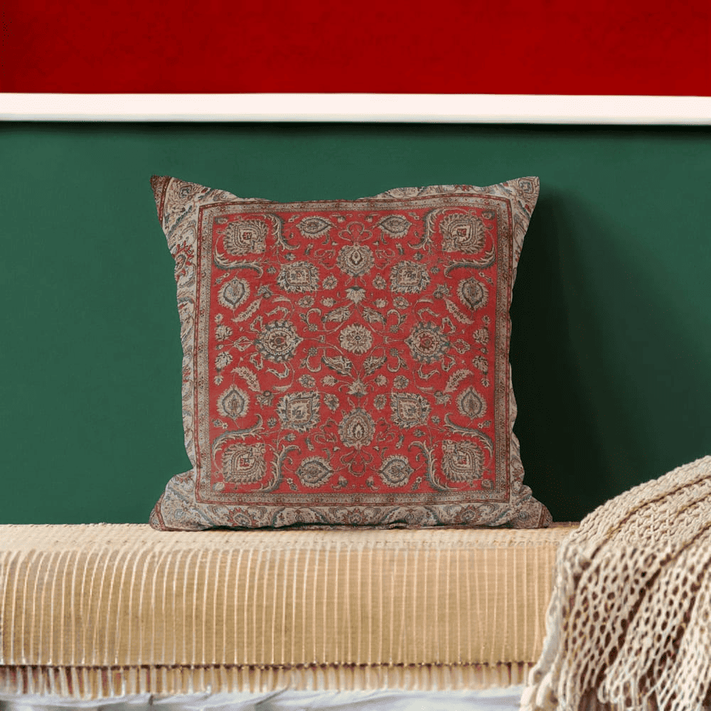 Kourtney Blue Satin Cushion Cover