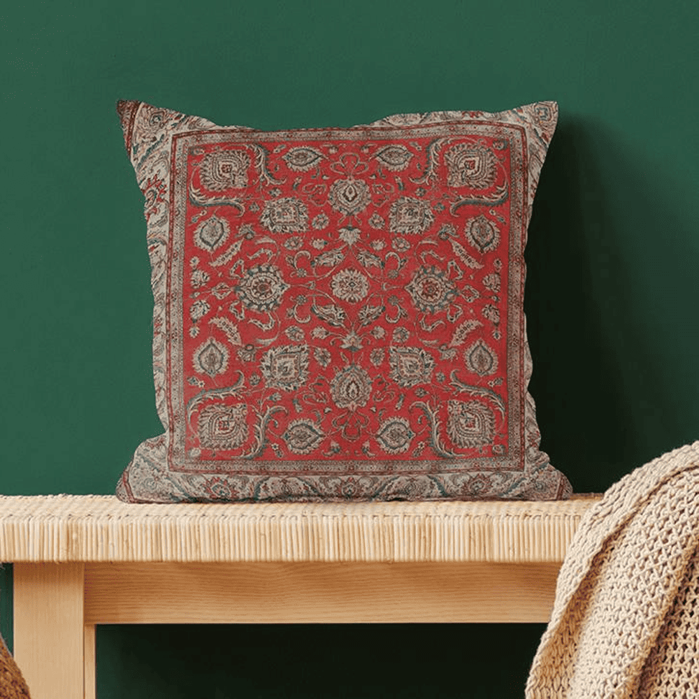 Kourtney Blue Satin Cushion Cover