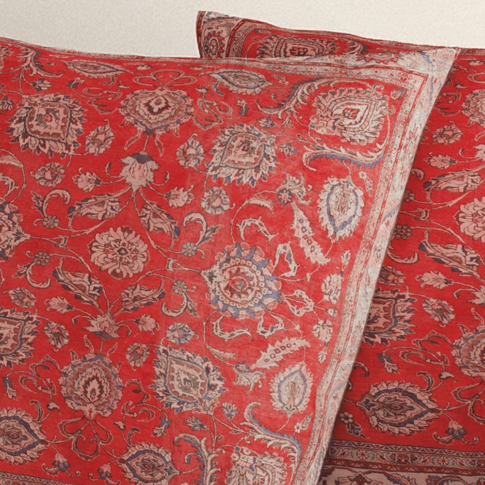 Kourtney Blue Satin Cushion Cover