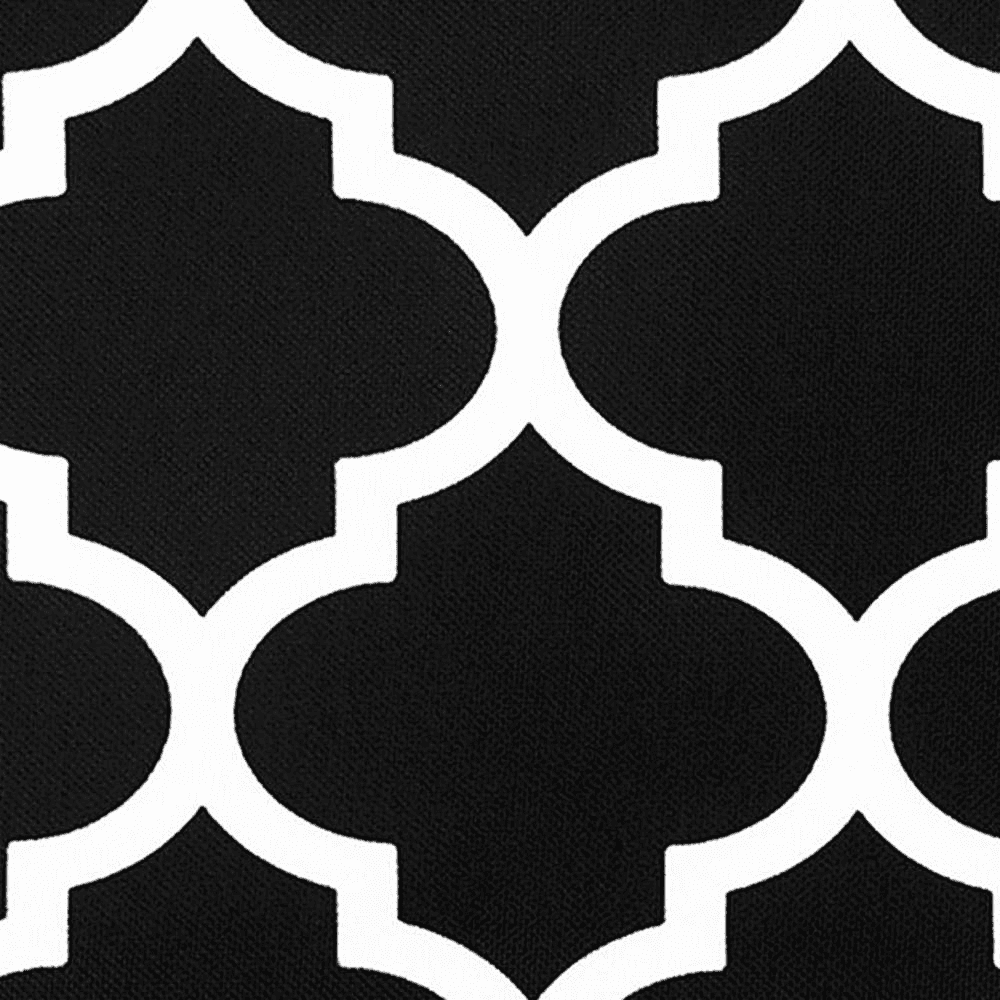 Mittens Black Geometric 16 X 16 Inches Polyester Cushion Cover