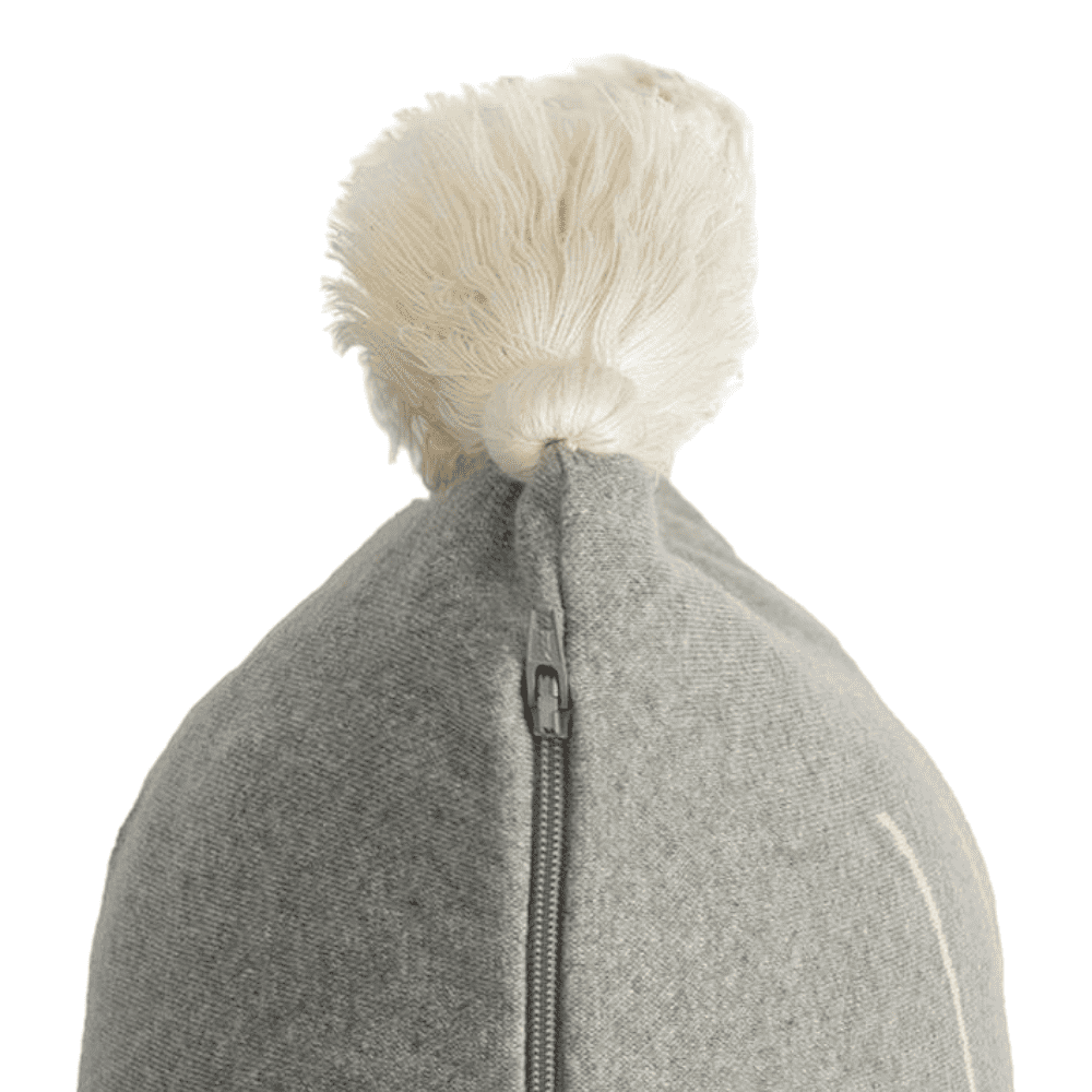 Lennon Light Grey Mel & Natural Cotton Cushion Cover