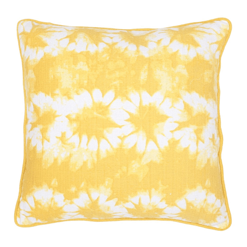 Maliku Yellow Cotton Cushion Cover