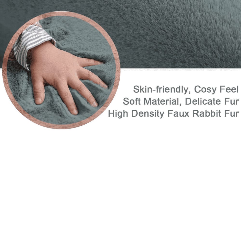 Florence Green Solid Natural Fiber 5x3 Ft Carpet