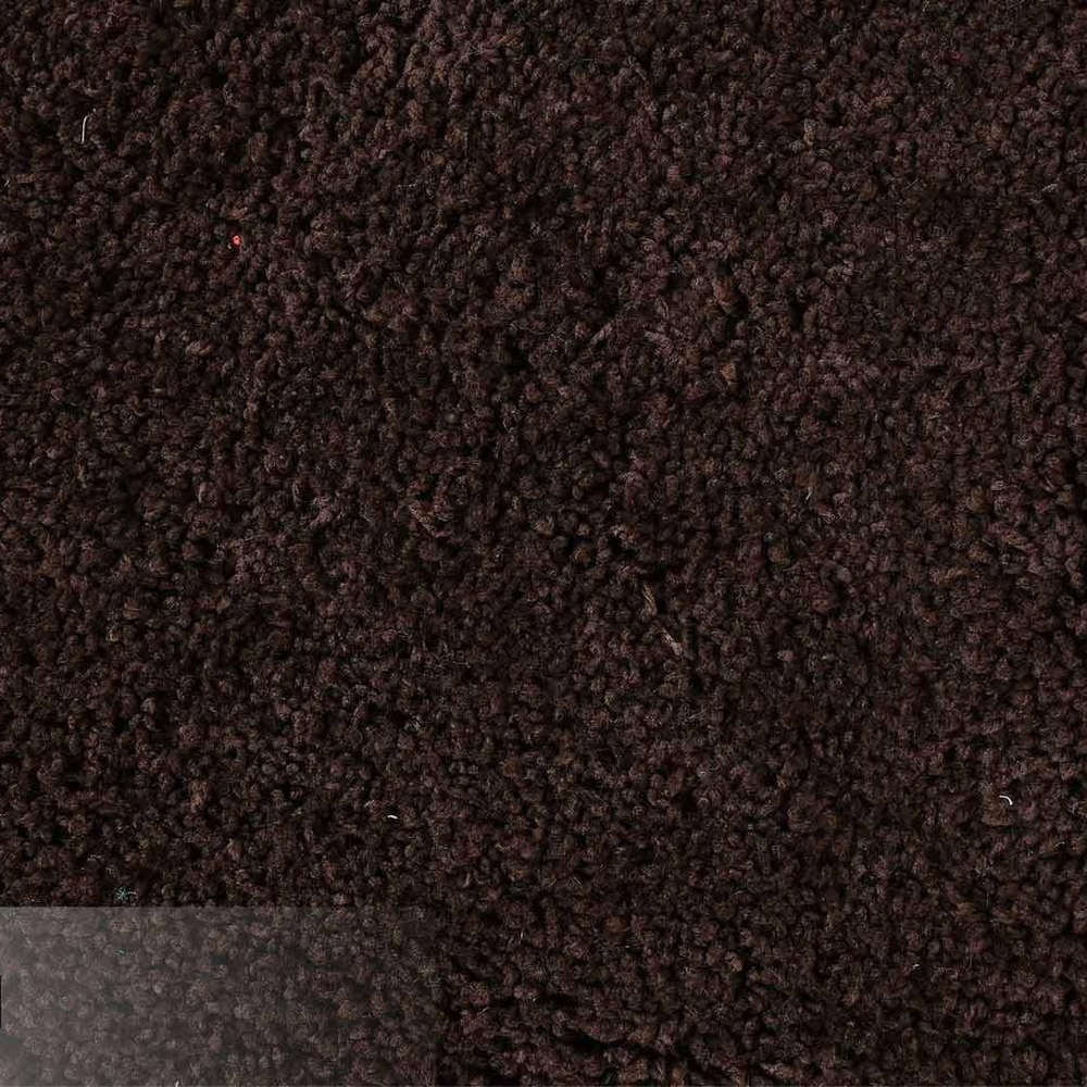 Brown Solid Soft Feel Anti-Skid Polyester Carpet -5X7 Feet