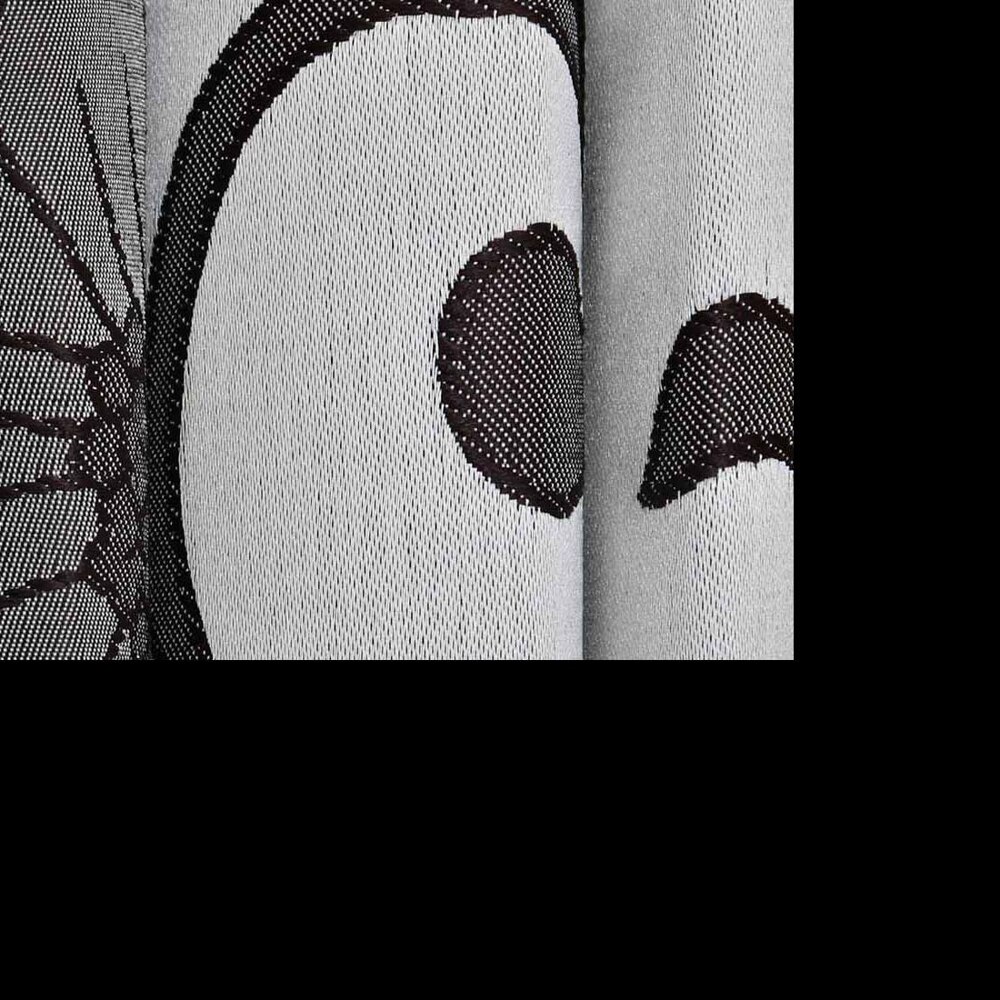 Eleanor Grey Color Floral Door Curtain - Set of 2
