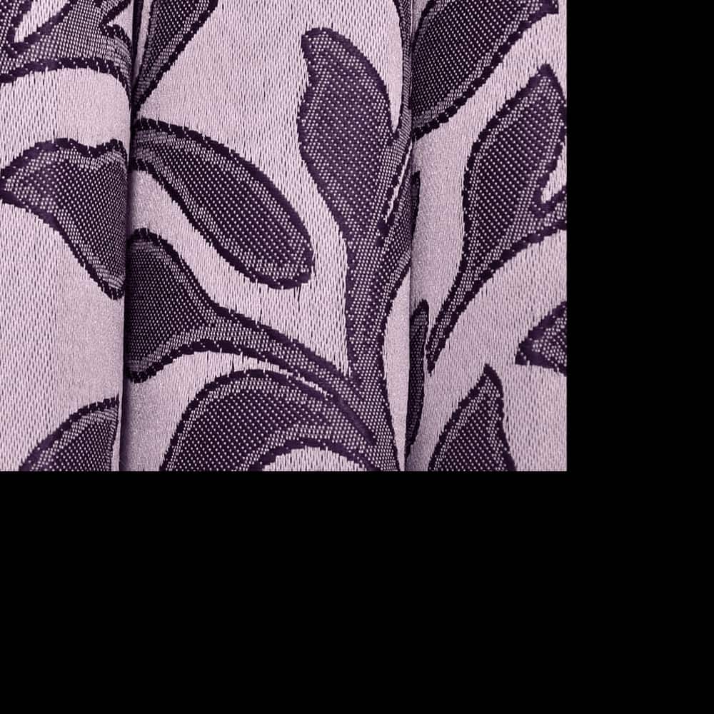 Callie Pink Color Floral Window Curtain   Set of 2