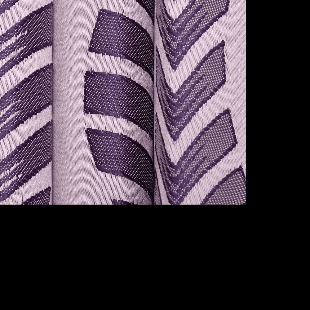 Hazel Pink Color Abstract Door Curtain - Set of 2