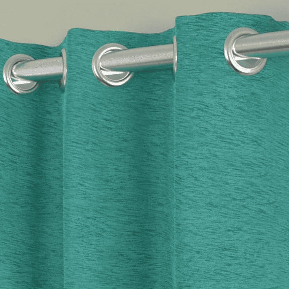 Nericcia Light Blue Polyester Room-Darkening 9 ft Long Door Curtain