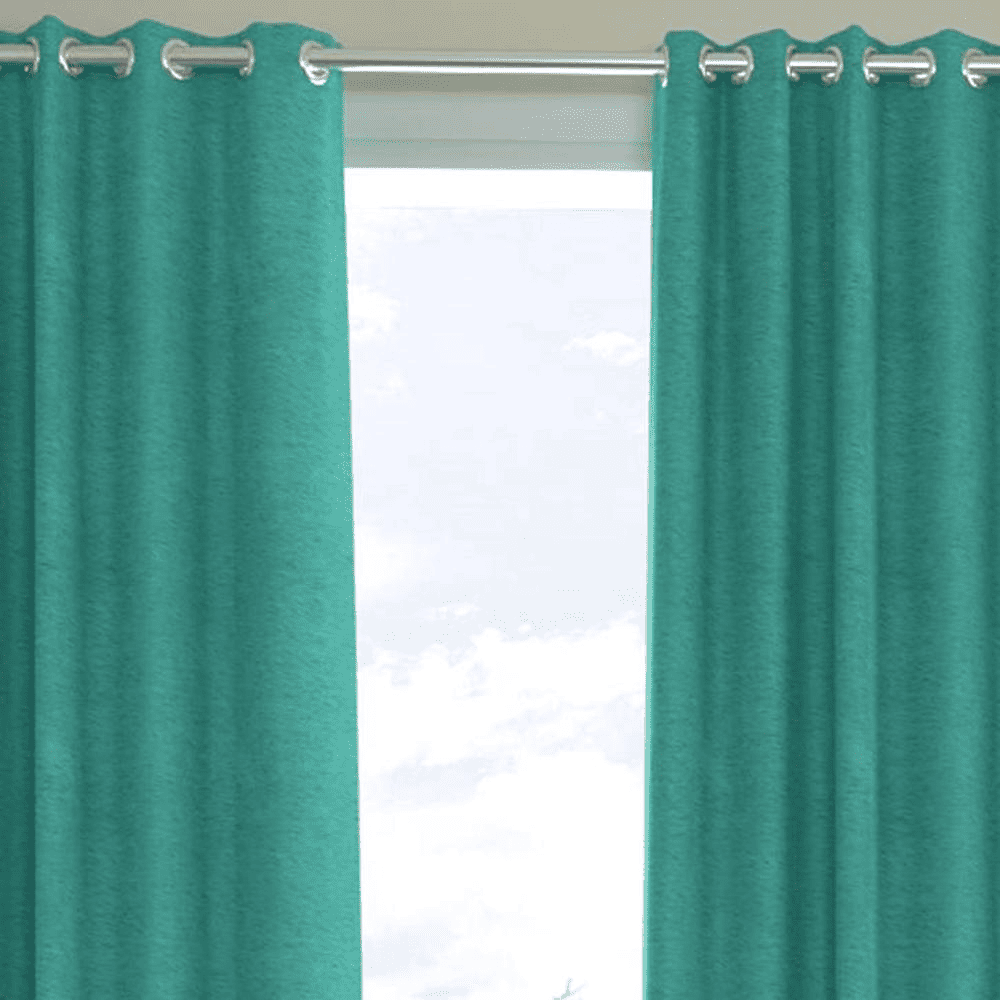 Nericcia Light Blue Polyester Room-Darkening 9 ft Long Door Curtain