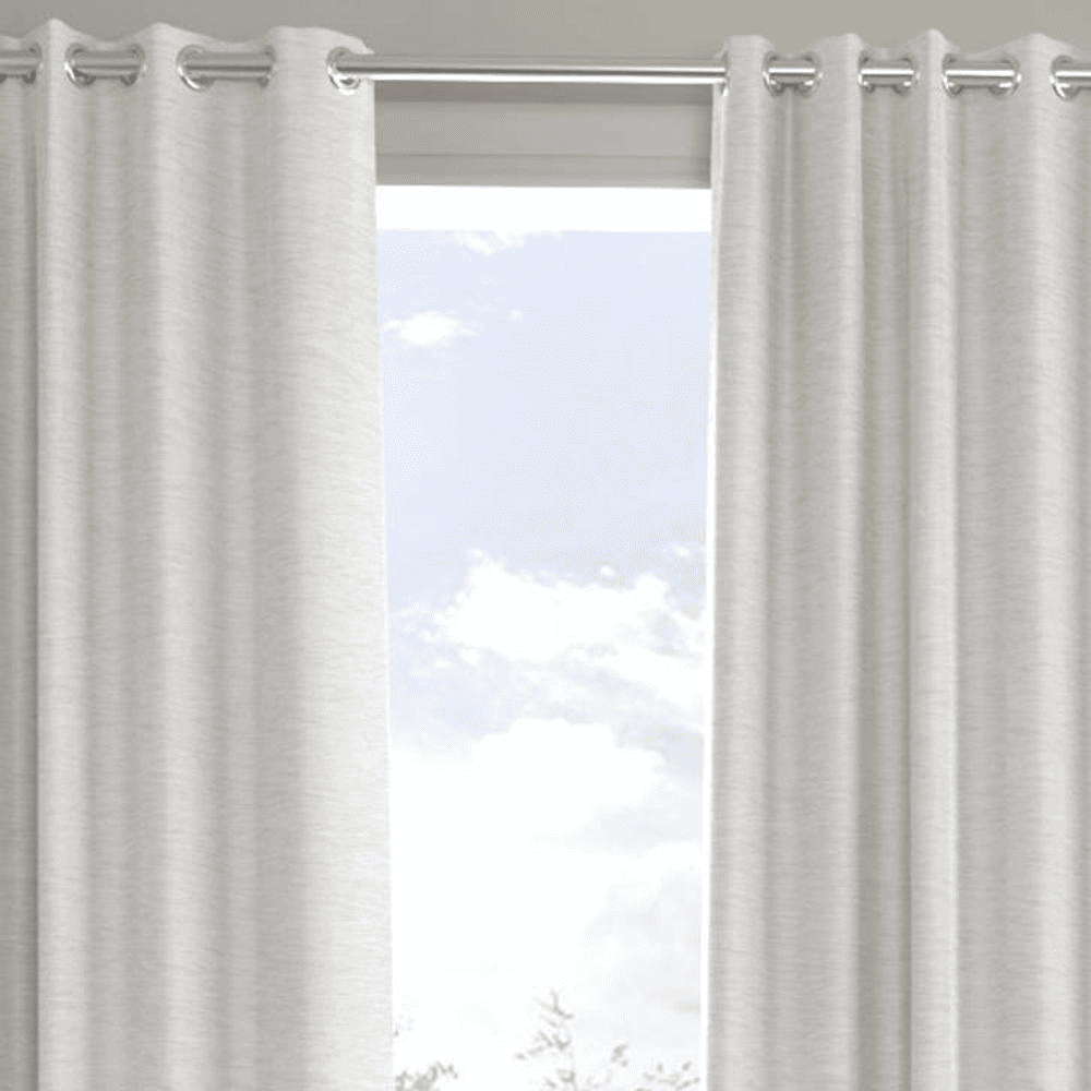 Kajetano Cream Polyester Room-Darkening 7 ft Door Curtain