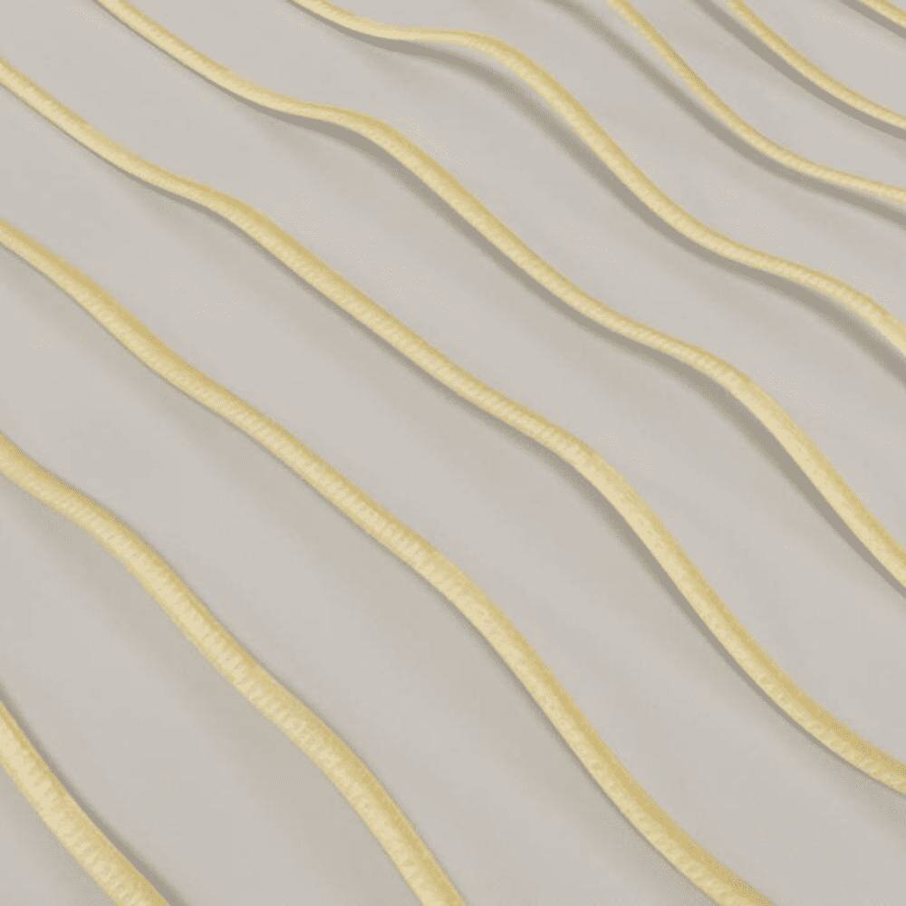 Geraldine Gold Polyester Sheer 7 ft Door Curtain