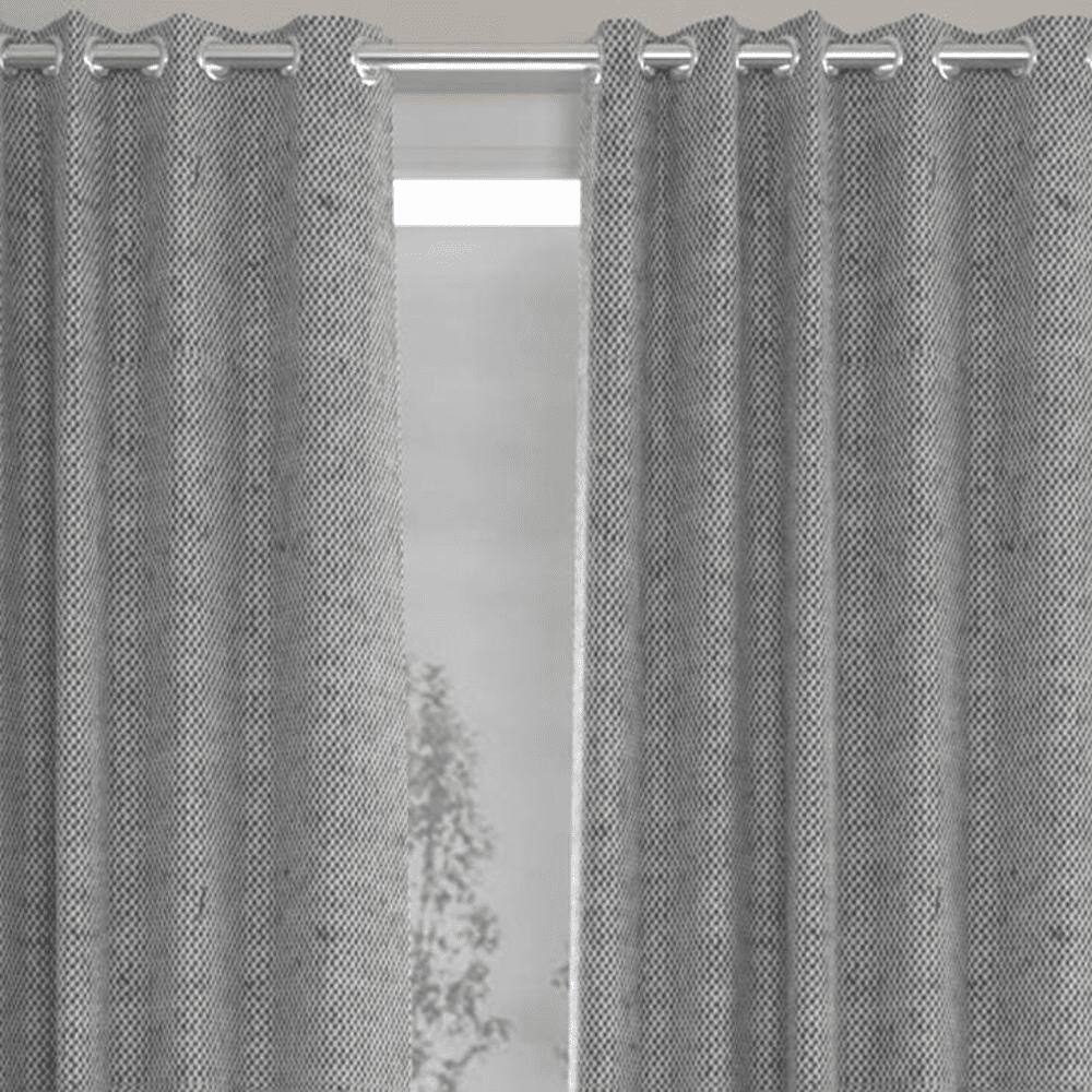 Ariana Grey Polycotton Room-Darkening 9 ft Long Door Curtain Set of 2