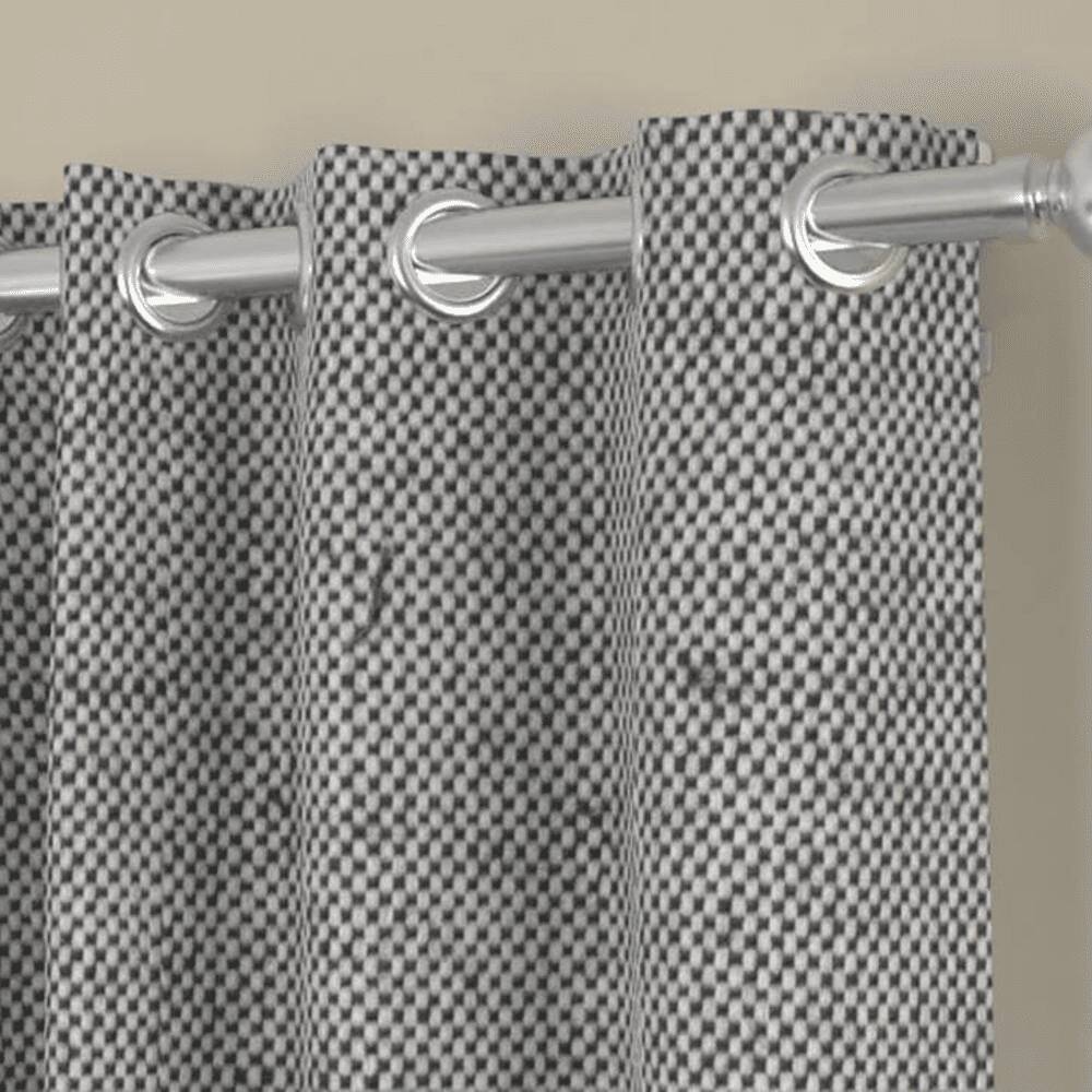 Ariana Grey Polycotton Room-Darkening 9 ft Long Door Curtain Set of 2