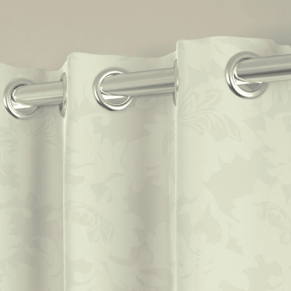 Angelina Off White Polyester Room-Darkening 7 ft Door Curtain Set of 2
