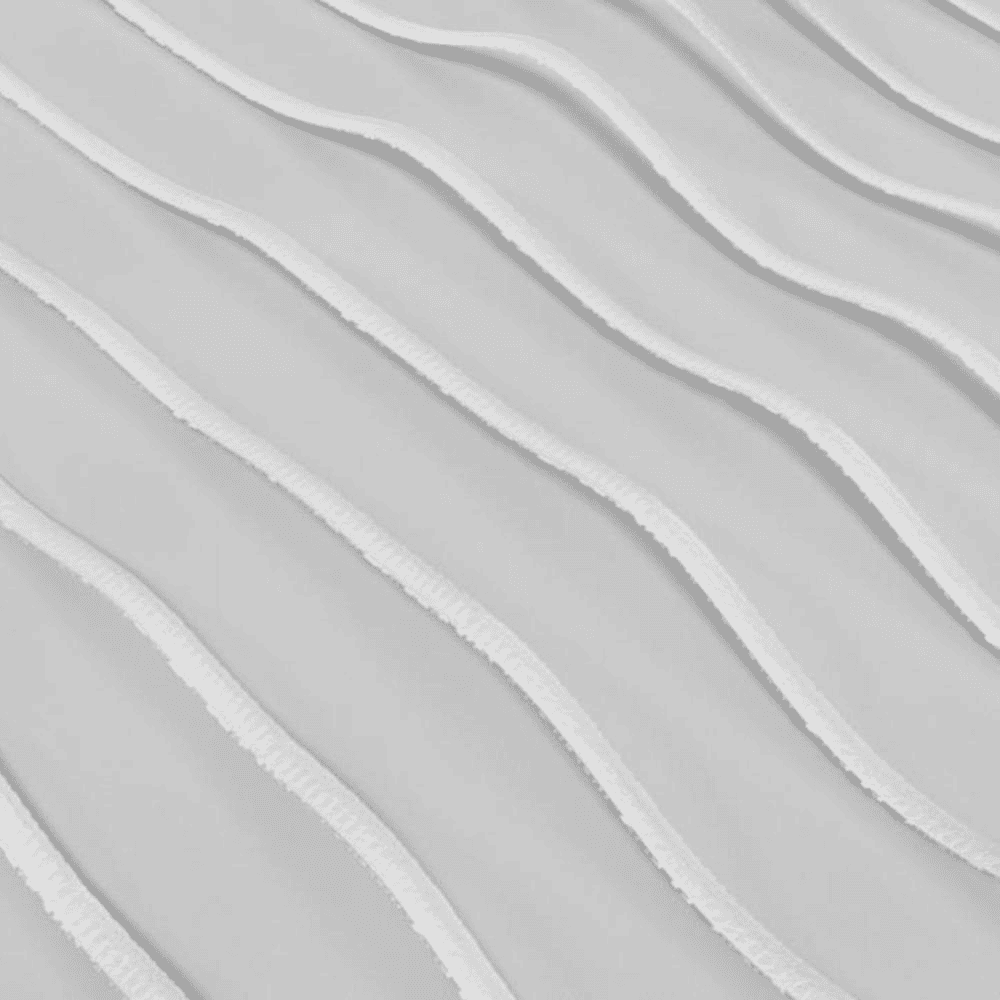 Holly White Polyester Sheer 7 ft Door Curtain