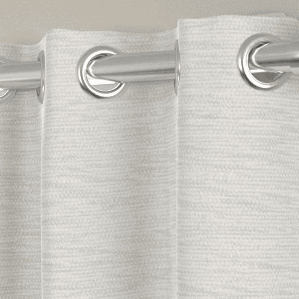Zachary Cream Polyester Room Darkening 5 ft Window Curtain
