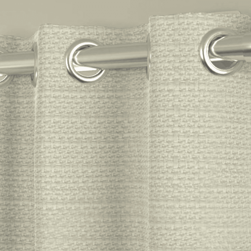 Charo Cream Polyester Room Darkening 5 ft Window Curtain