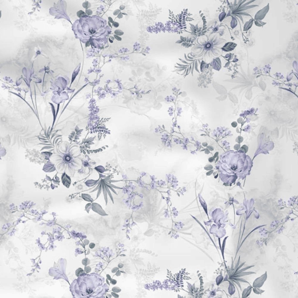 Denzel Lavender Polyester Sheer 5 ft Window Curtain