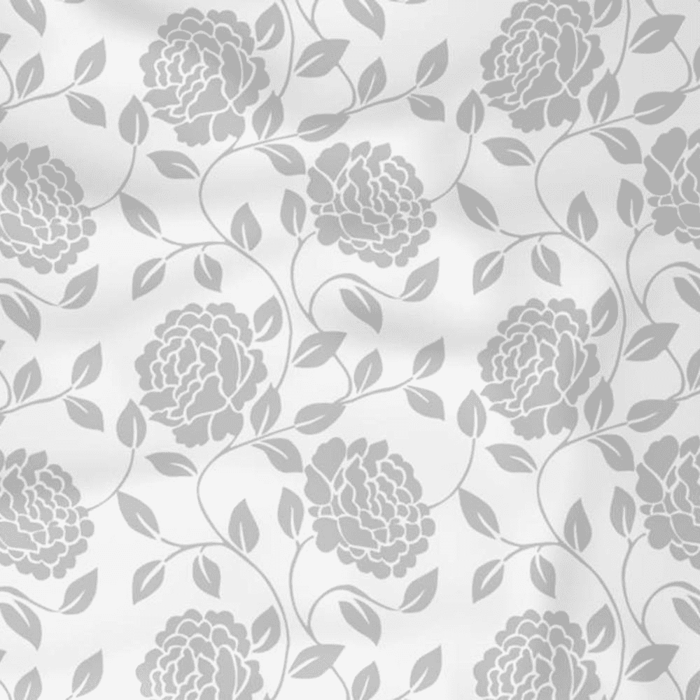 Faith White Polycotton Sheer 5 ft Window Curtain