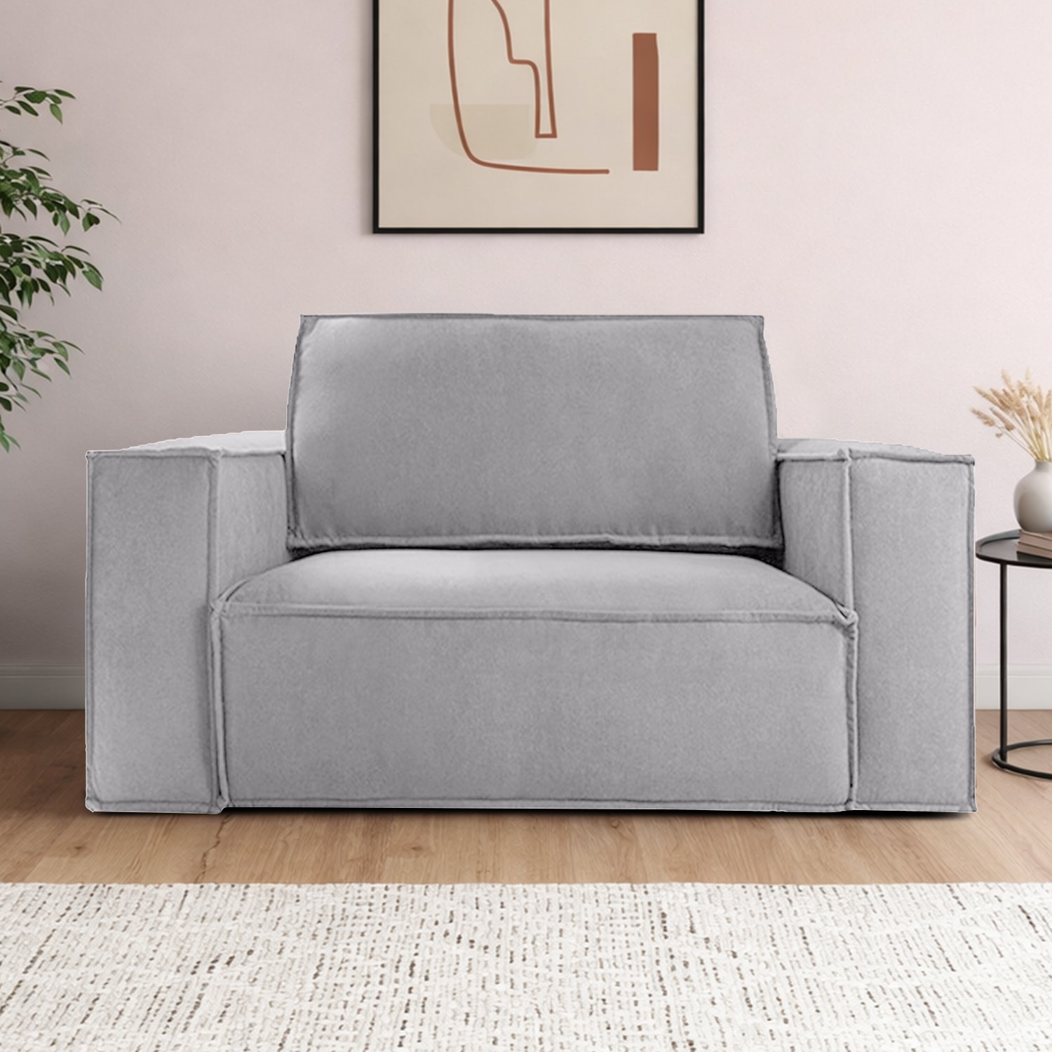 Skult Pull Out Sofa cum Bed in Grey Colour - Home Lifestylez