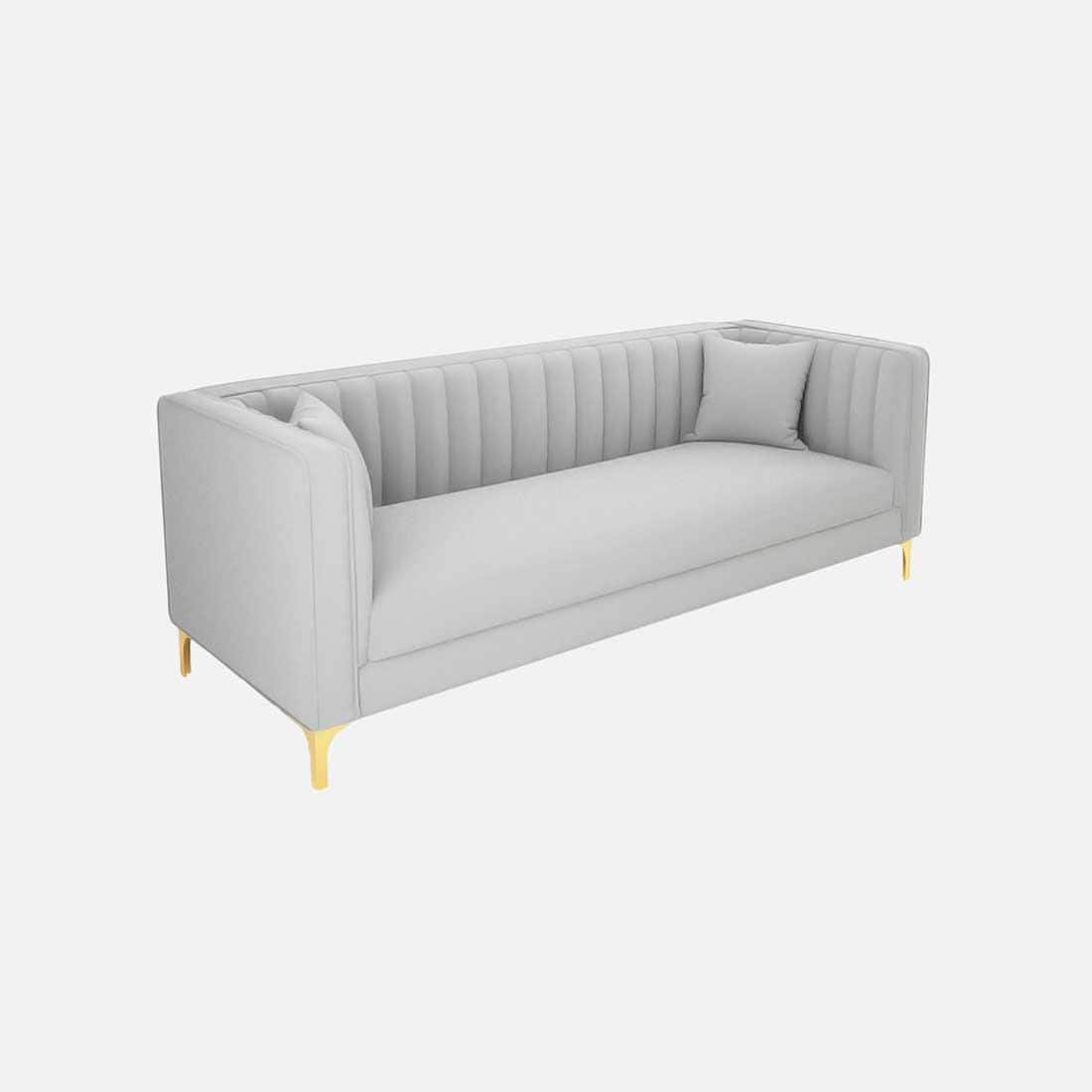 Tuxedo Fabric Sofa (Grey)