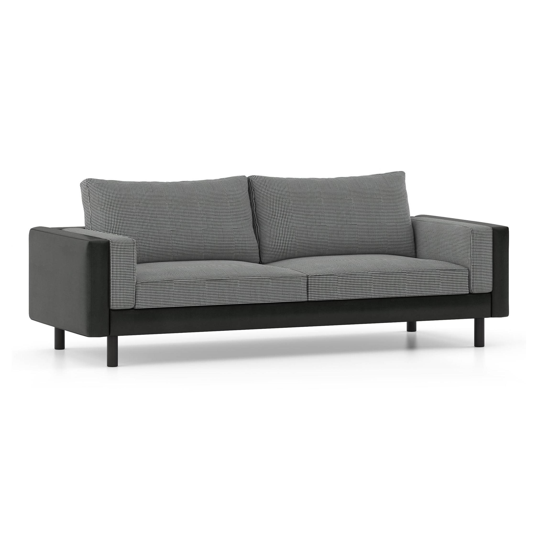Nolan 3 Seater Fabric Sofa (Puppy Tooth)