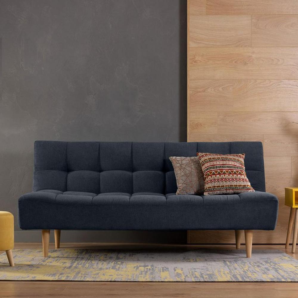 Ofra 3 Seater Sofa Cum Bed In Black Color