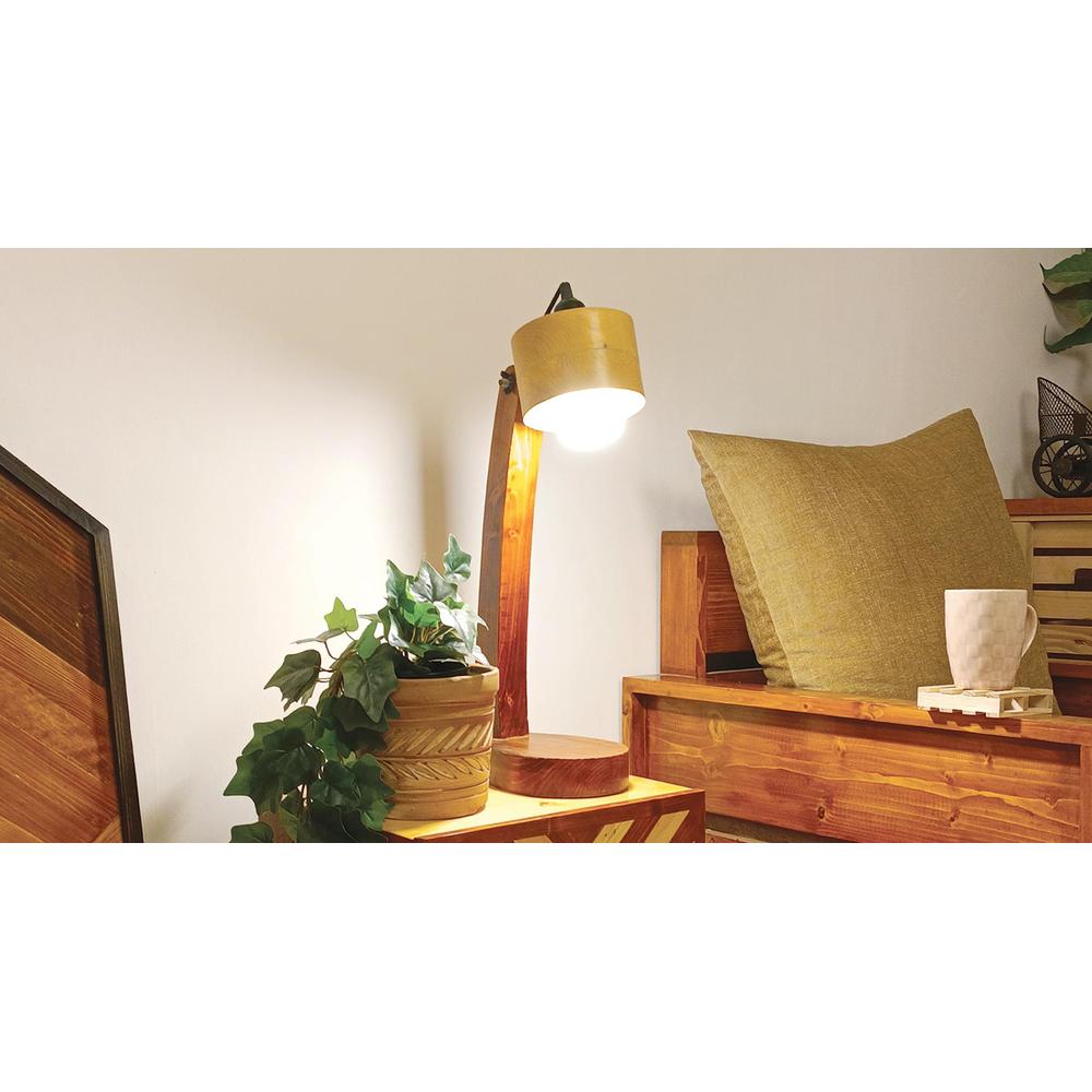 Alice Brown Wooden Table Lamp