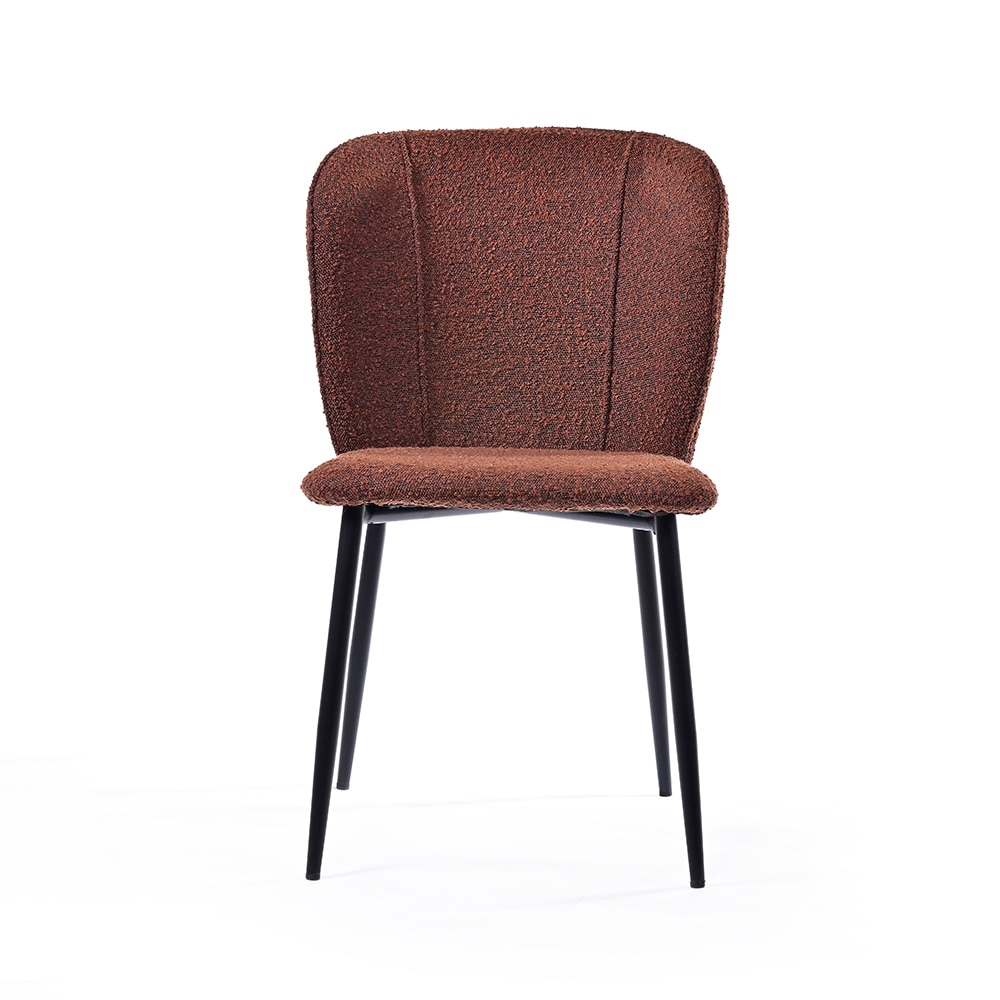 Nimbus Fabric Dining Chair in Maroon Colour - Living Shape