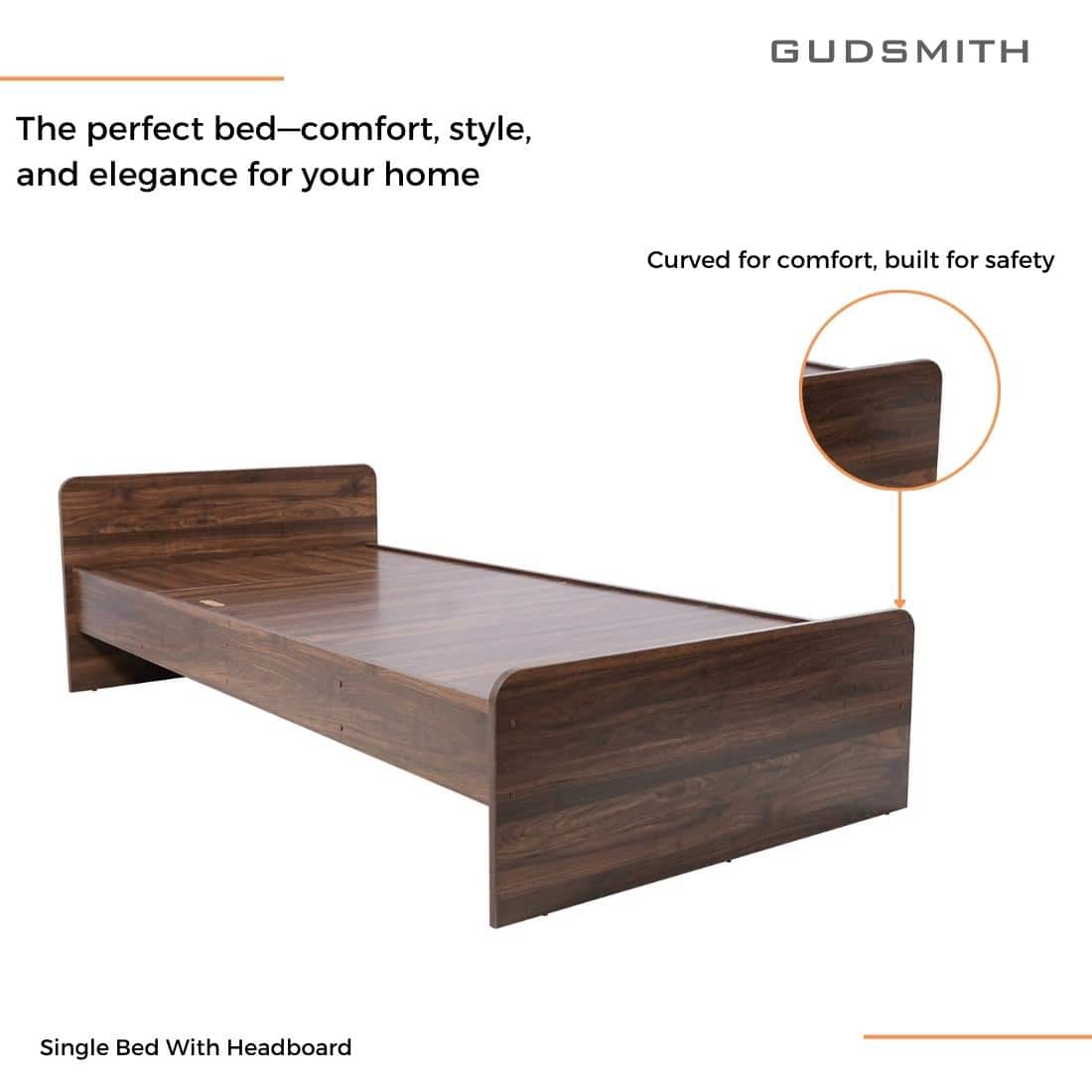 Esmeralda Single Bed without Storage