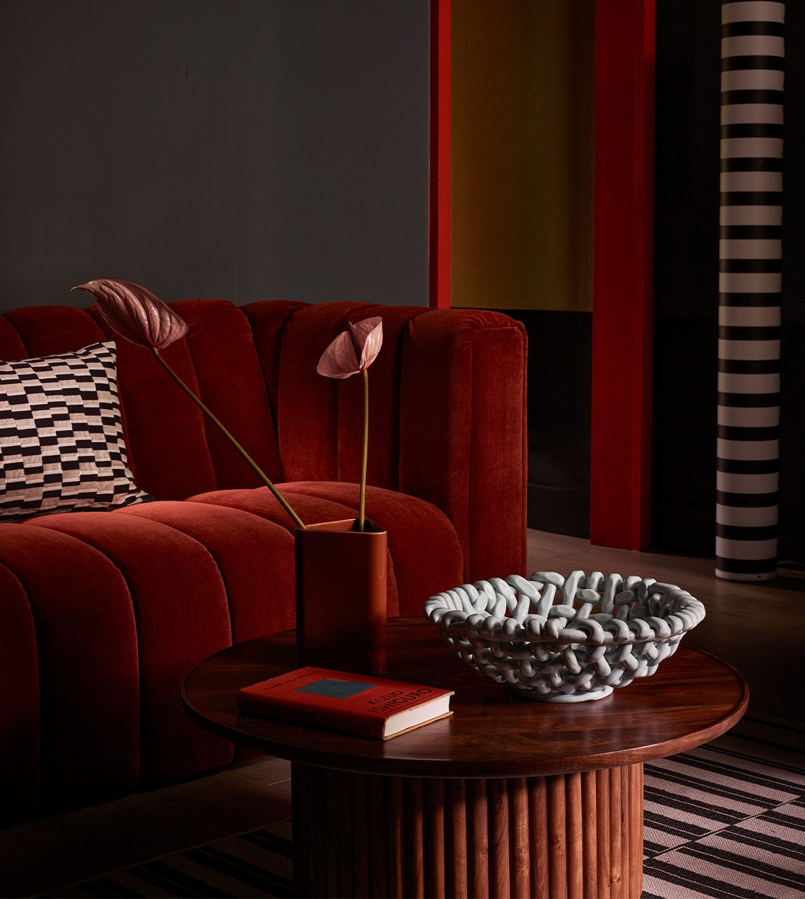 Gyudt Solid Wood Coffee Table In  Dark Brown Finish